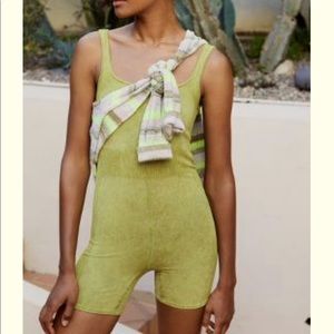 Anthropologie Daily Practice Bike Shorts Romper